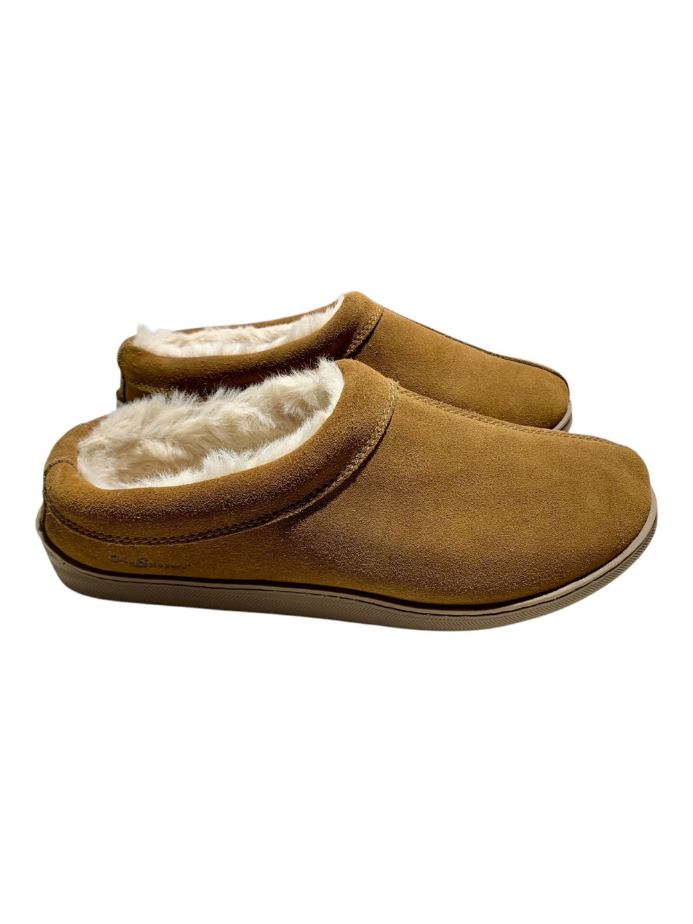 Men's My Slippers #74018-12 Suede Slip-On Fleece-Lined Clog Size 11